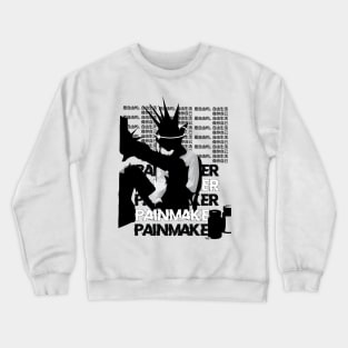 punk t-shirt with Chinese words Crewneck Sweatshirt